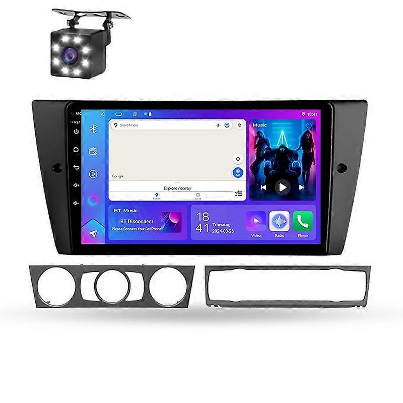 Radio auto Android 14 pentru BMW Seria 3 E90 E91 E92 E93 2006-2012 Player multimedia auto stereo