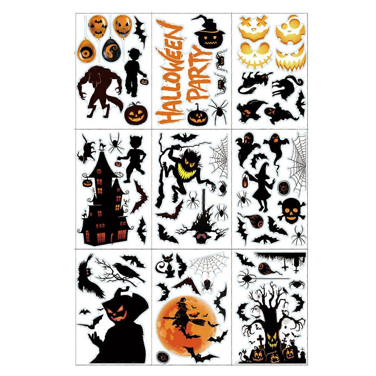 newWindow stickers, Halloween window decorations, large static home decorations that can be reused on both sides