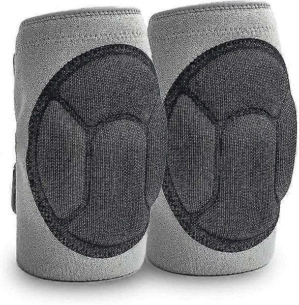 Knee Pads Comfortable Non-slip, Thick Extra Foam Cushion,gray