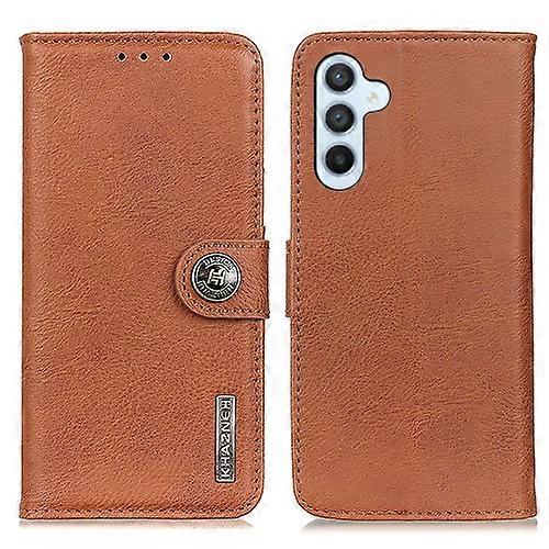 For Samsung Galaxy A05s 4G KHAZNEH Cowhide Texture Horizontal Flip Leather Mobile Phone Case