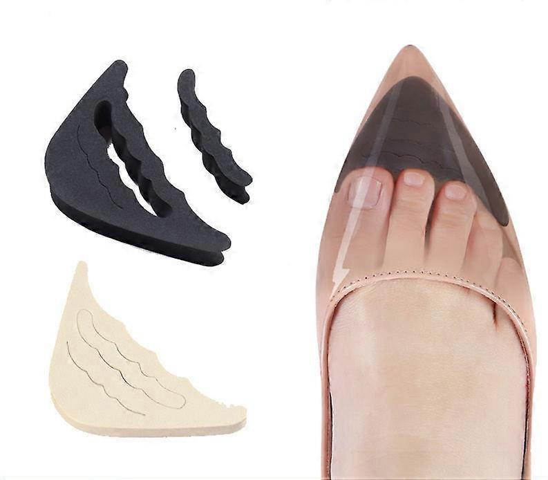 4 Pairs Soft Sponge Shoe Filler Toe Inserts Adjustable Toe Plug