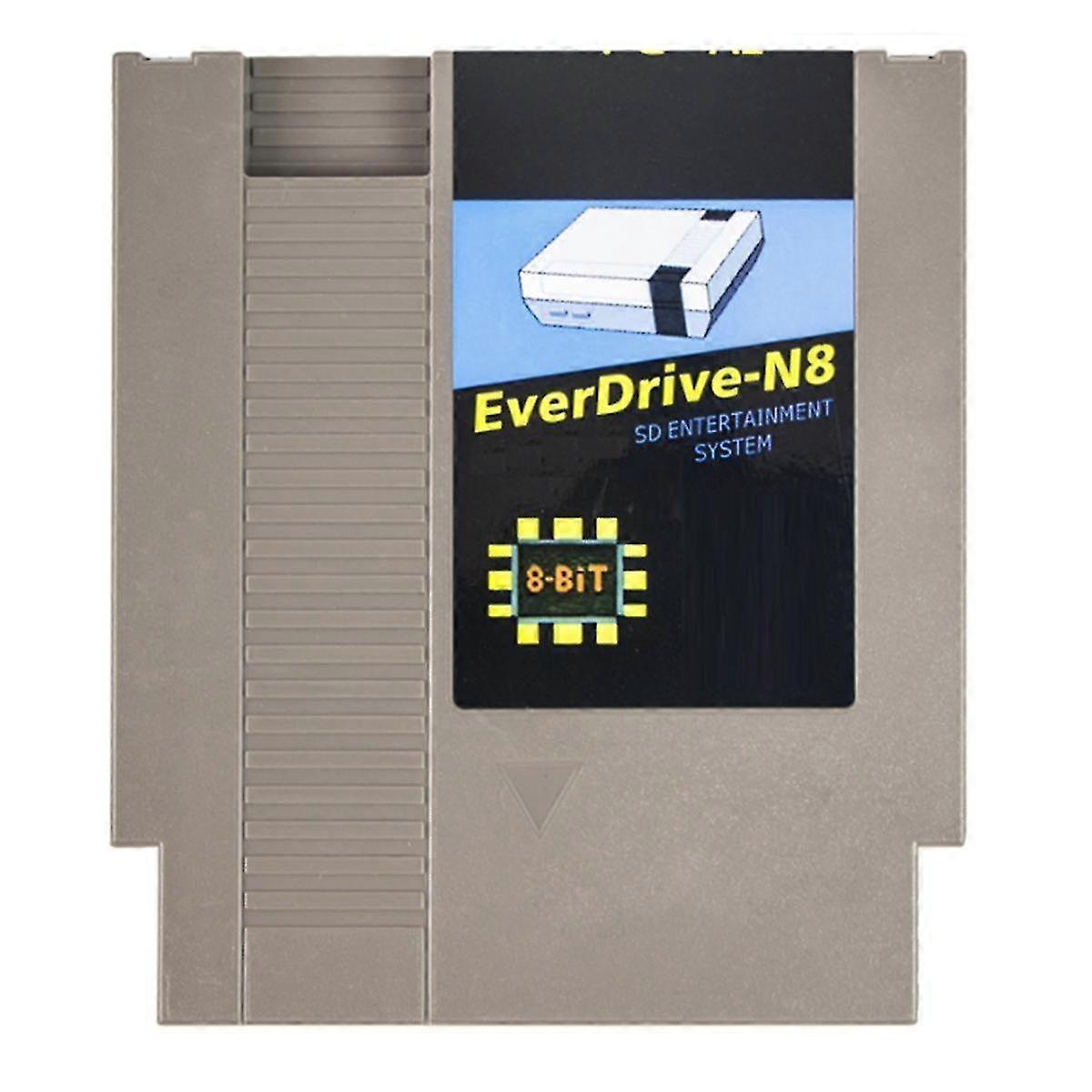 1000 In 1 Remix Game Card Retro -n8 Game Card For 8 Bit Video Game Console Game Cartridg Gray-brown