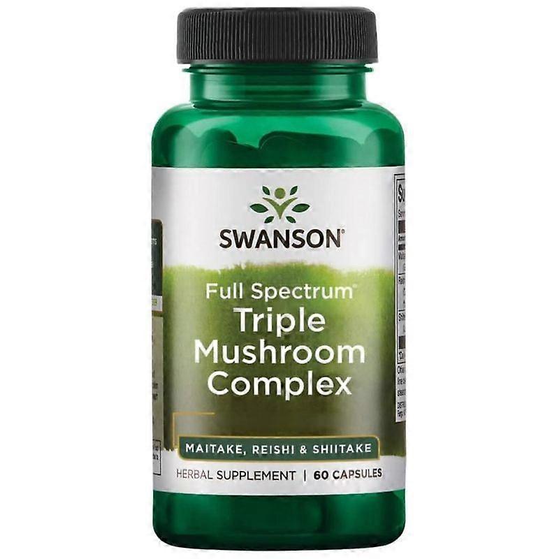 Swanson Triple Mushroom Standardized Complex Capsules 60