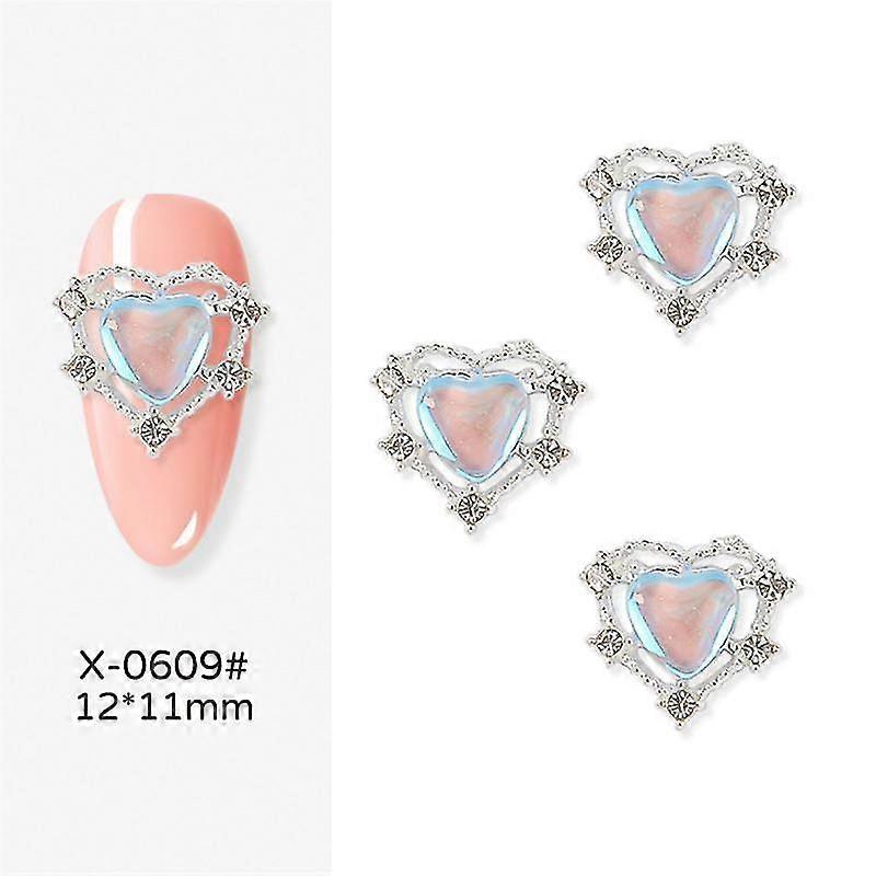 Kynsitaidekoristelu kulutusta kestävä 100 muodikasta 3D-läpinäkyvää ja läpinäkyvää kappaletta DIY-timanttimanikyyri Kauneus Ja Terveys