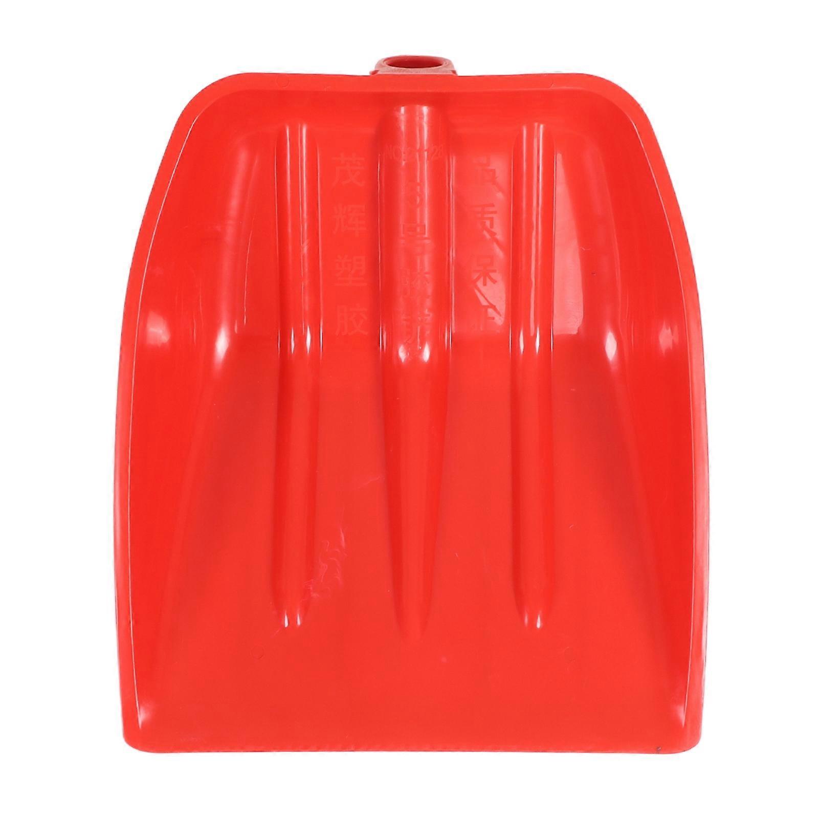 スノーショベルレッド厚みのあるPPプラスチック耐摩耗性タフキッズセーフショベルガーデン用41 x 35cm / 16.1 x 13.8in