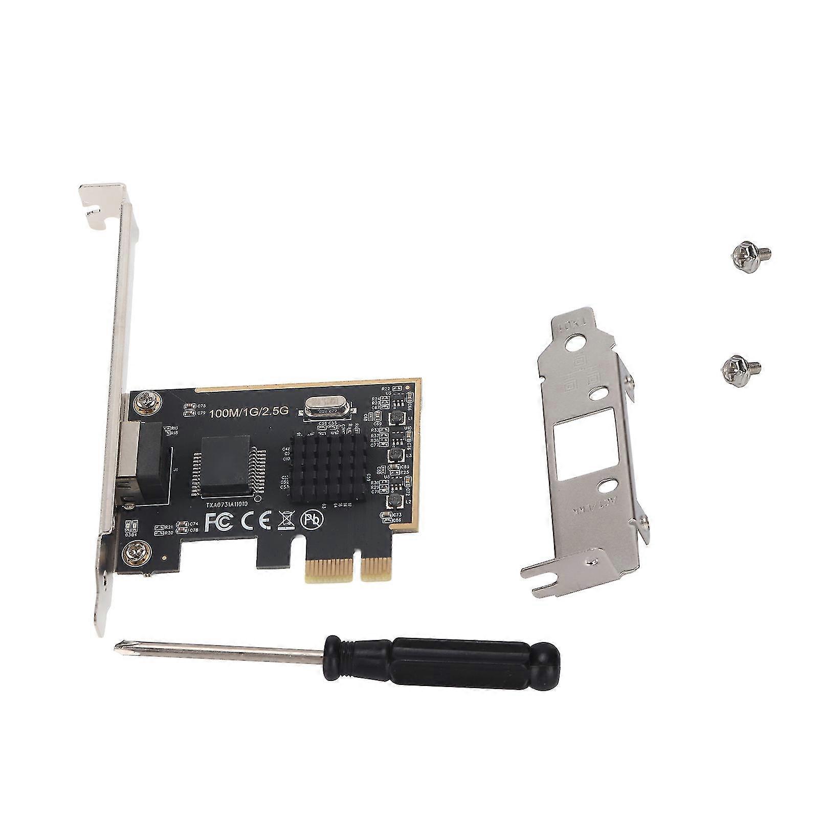 Wired Network Card PCIE Gigabit Network Card 2.5Gbps Desktop Wired Network Adapter-YM