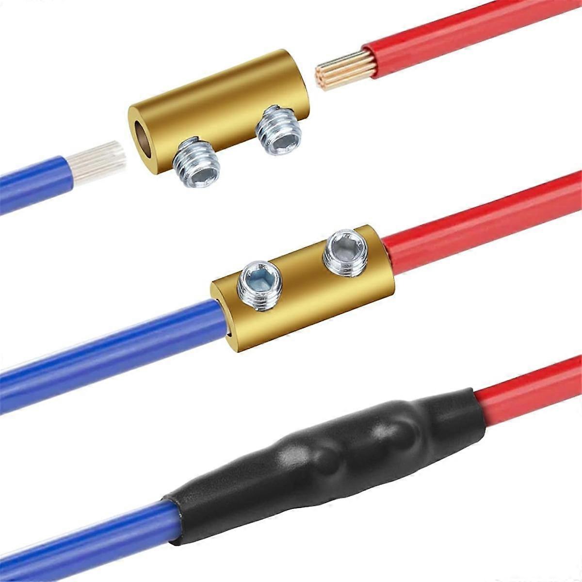 30개 10 AWG 게이지 와이어 커넥터 너트 키트, 60A 스플라이싱 배선 연결 단자, 나사 포함