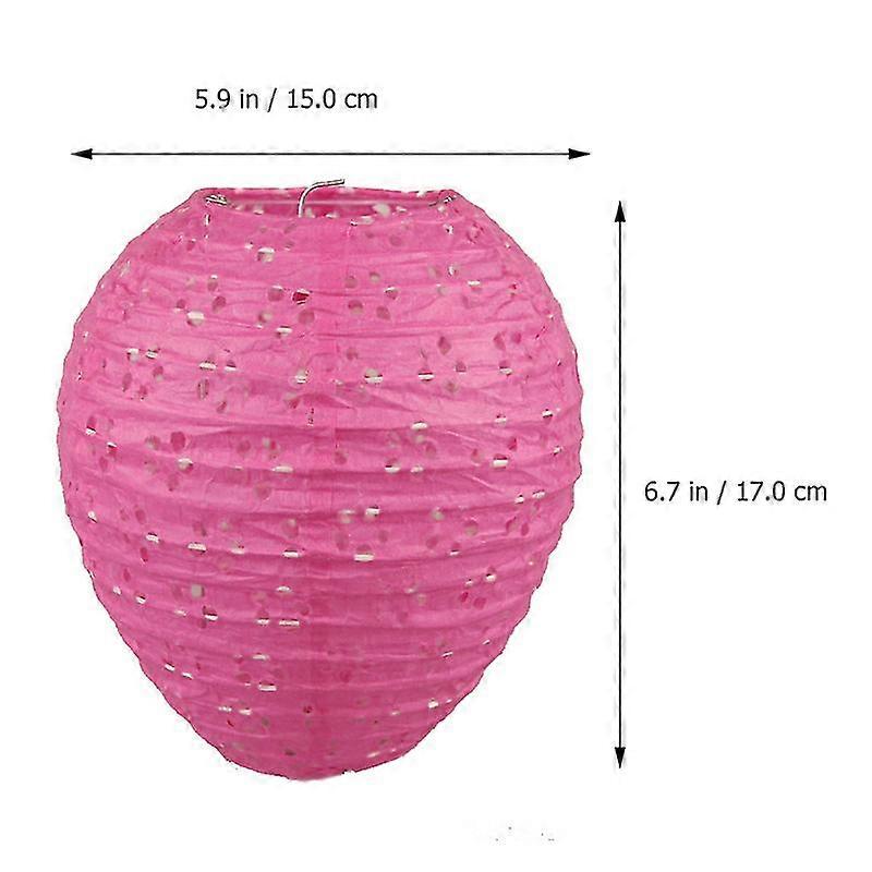 8pcs Egg Shape Paper Lanterns Pretty Hanging Lantern Decor Lantern For Patio Party