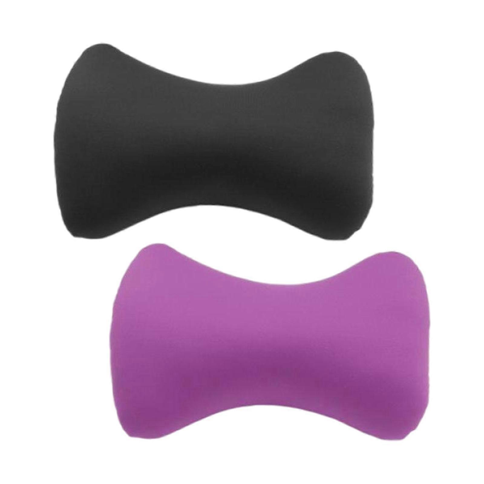2pcs Microbead Back Cushion Neck Support Roll Pillow , 38x20cm