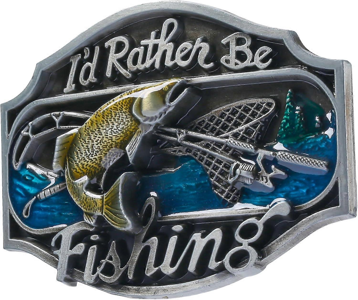 Western Belt Buckle Men Fishing Styles Buckle