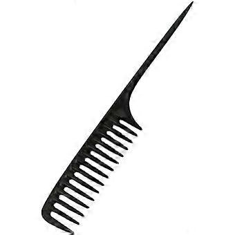 Breitzahnkamm Kamm Haarbürste schwarze Kohlefaser antistatischer Kamm 25,7 cm