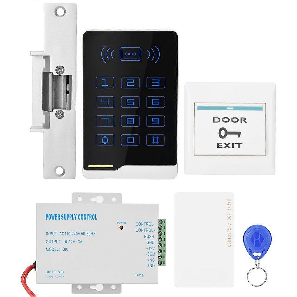 Door Access Control Unit Kit Access Card  Device Lock with Power Supply