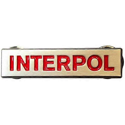 Interpol Text Logo Badge