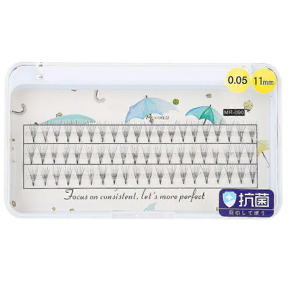 Natural Soft Blended Blue False Eyelashes Extension 0.05C - Long 11mm