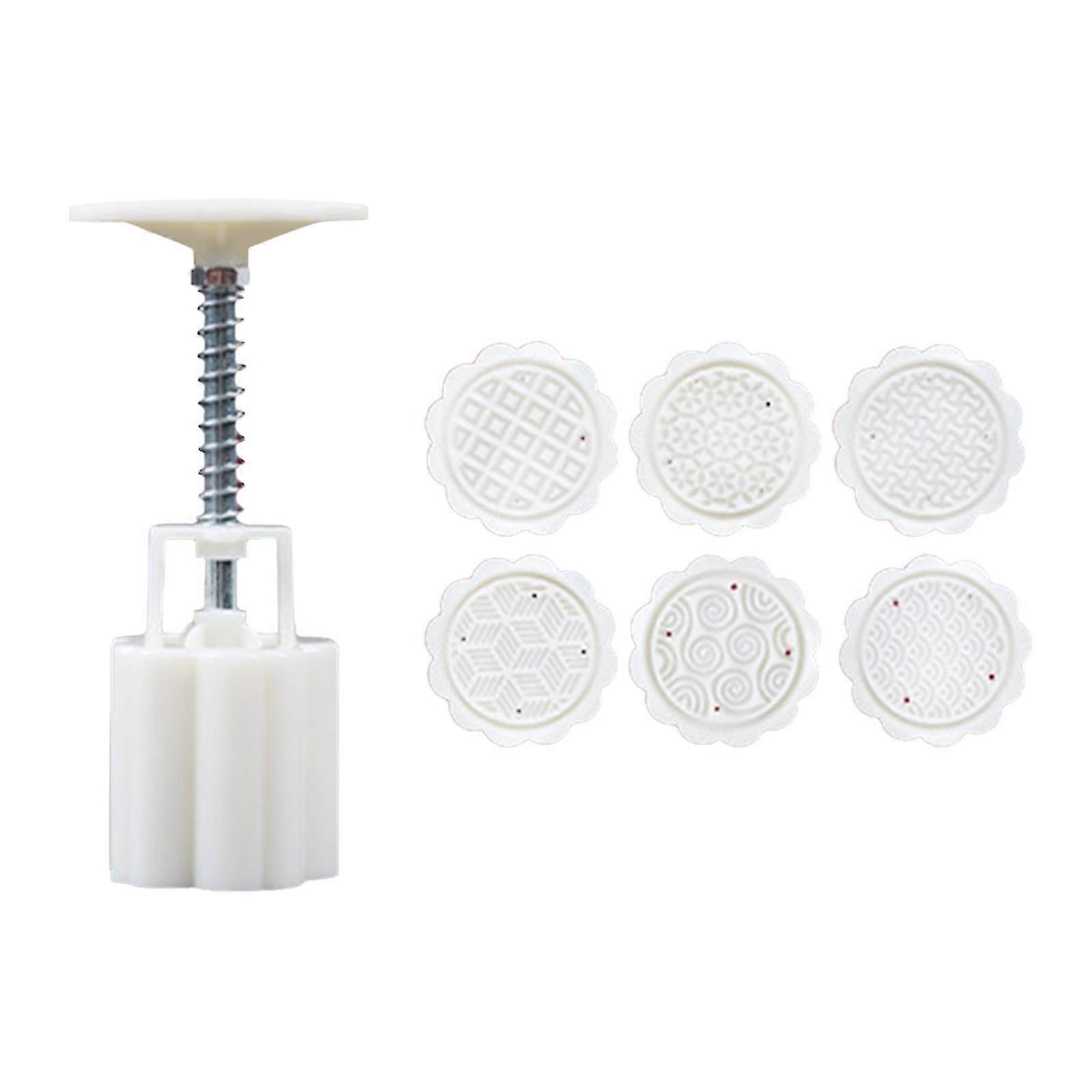 لوازم المطبخ 3D زهرة شكل 50g-75g Mooncake قوالب متعددة الأغراض قابلة لإعادة الاستخدام مهرجان الكوكيز تزيين أداة