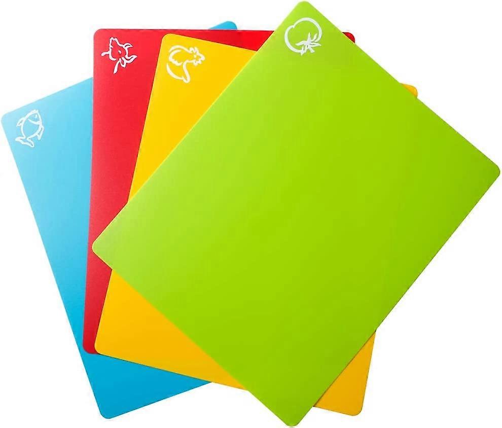 Flexible Plastic Cutting Board Mats, Colored Mats  Gripped Back