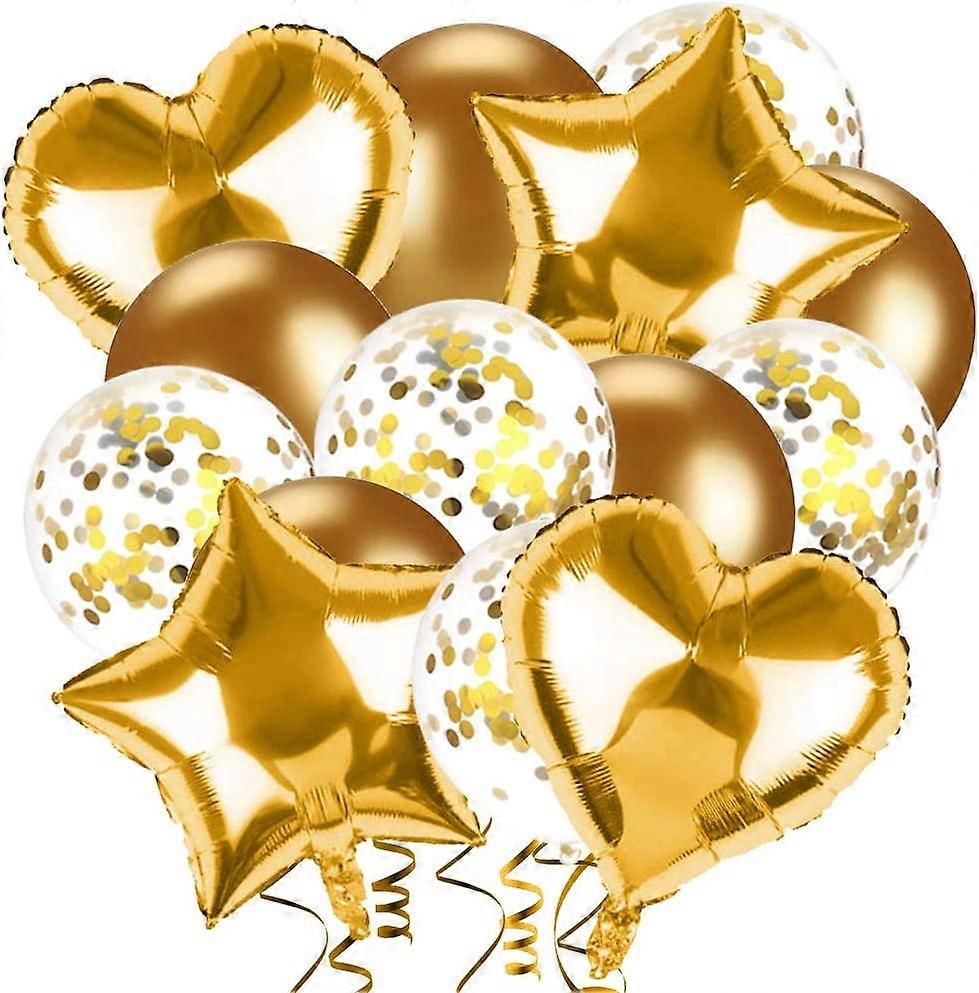 Birthday Balloon Set (Gold)