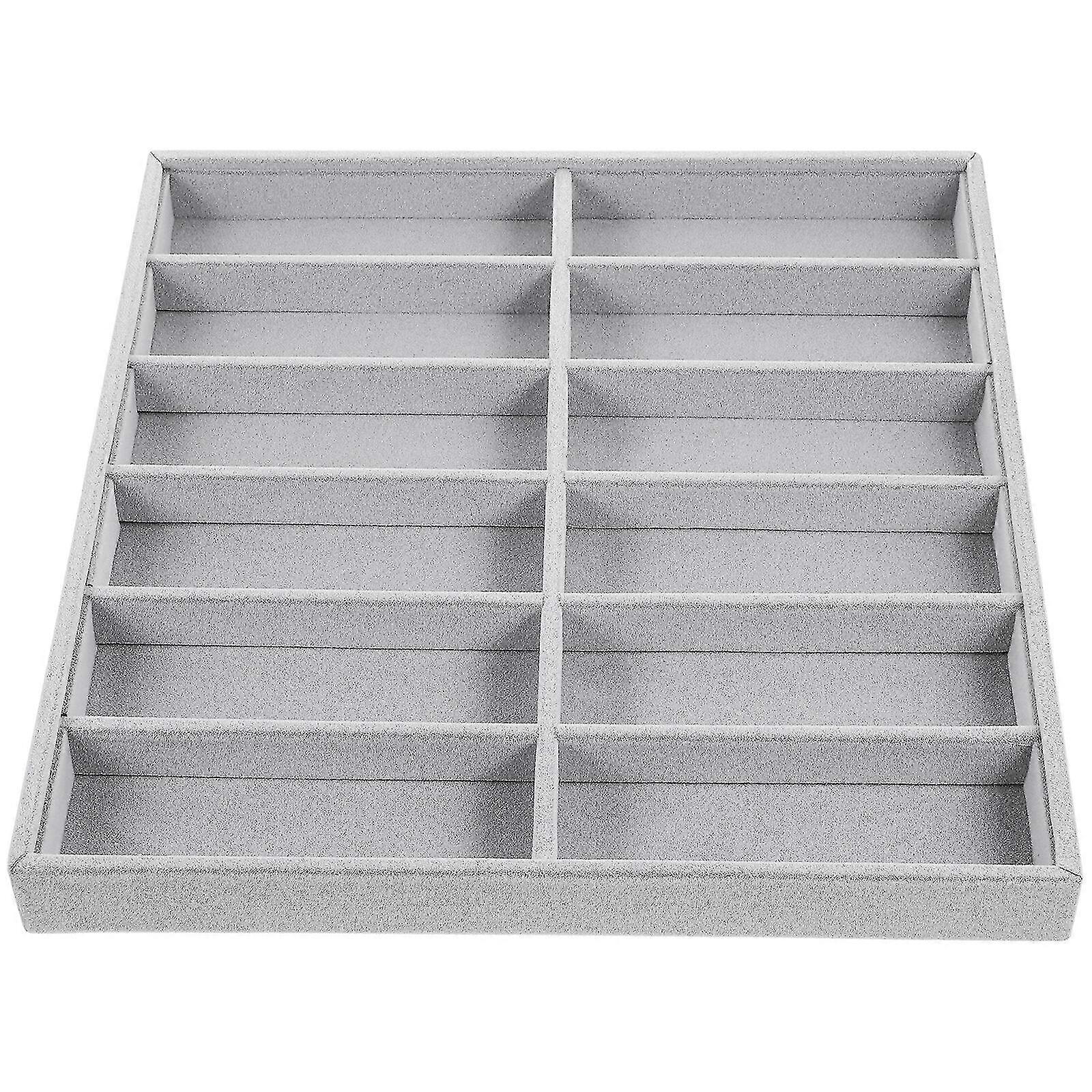 Glasses Organizer Tray Stackable Sunglasses Storage Tray For Showcase Display