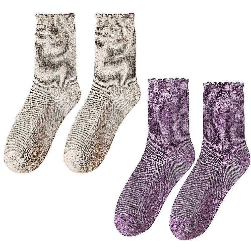 Floral Embroidered Toe Joint Soft Round