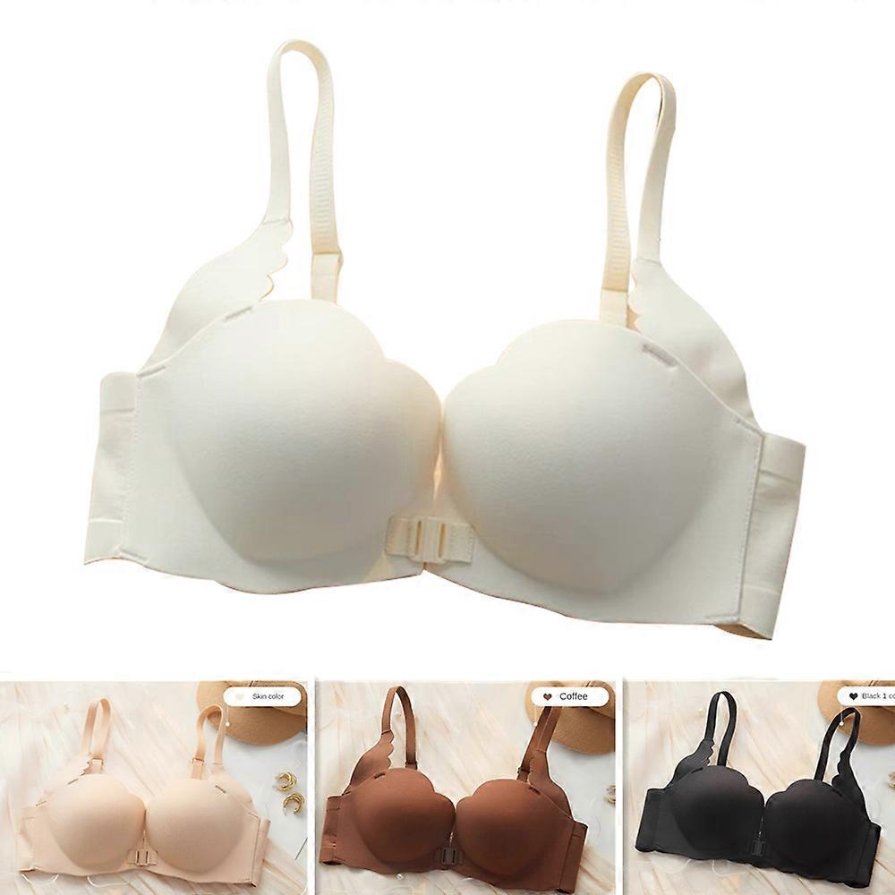 Front Buckle Underwear Women's Spring And Summer Small Chest Push-up Large Bra