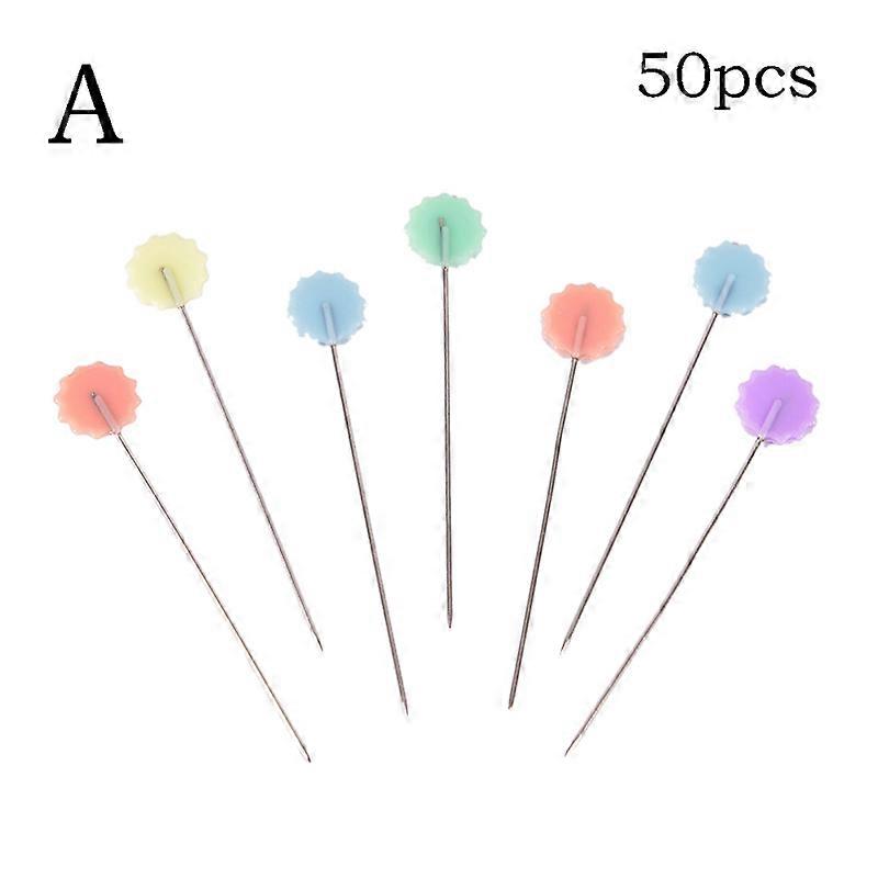 50X Patchwork Pins Flower Button Head Pins DIY Quilting Tool Sewing Accessories