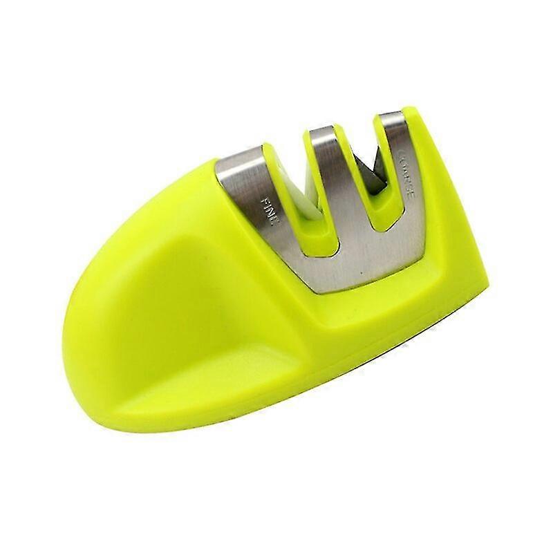 Knife Sharpener 2-stage With Comfortable Non-slip Grip Kitchen AccessoriesGreen