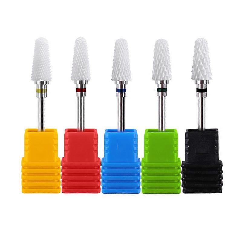 5Pcs Nail machine grinding head Nail machine accessories Multifunctional nail machine ceramic grinding head