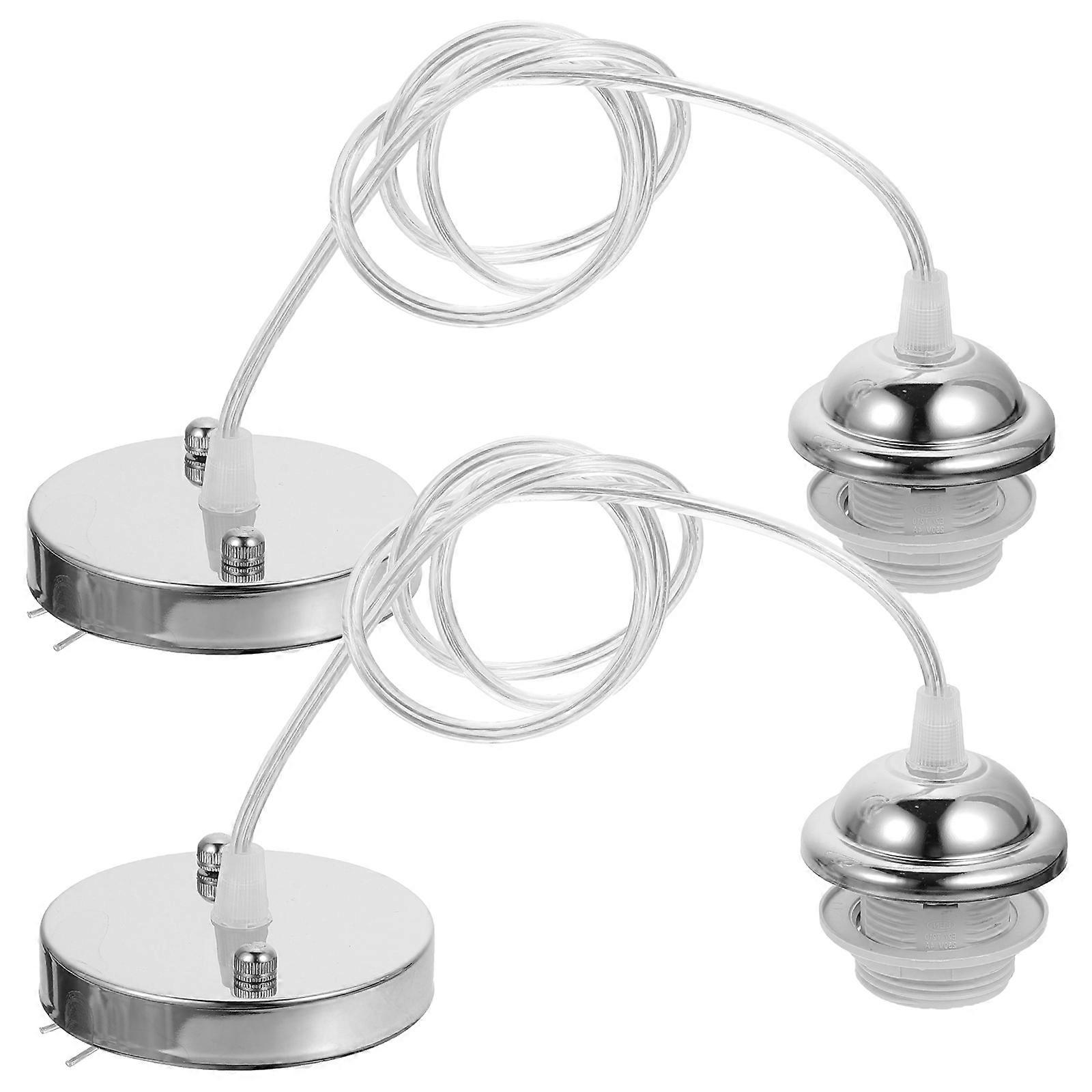2pcs Ceiling Light Holder E27 Thread Lamp Holder Ceiling Canopy For Chandelier