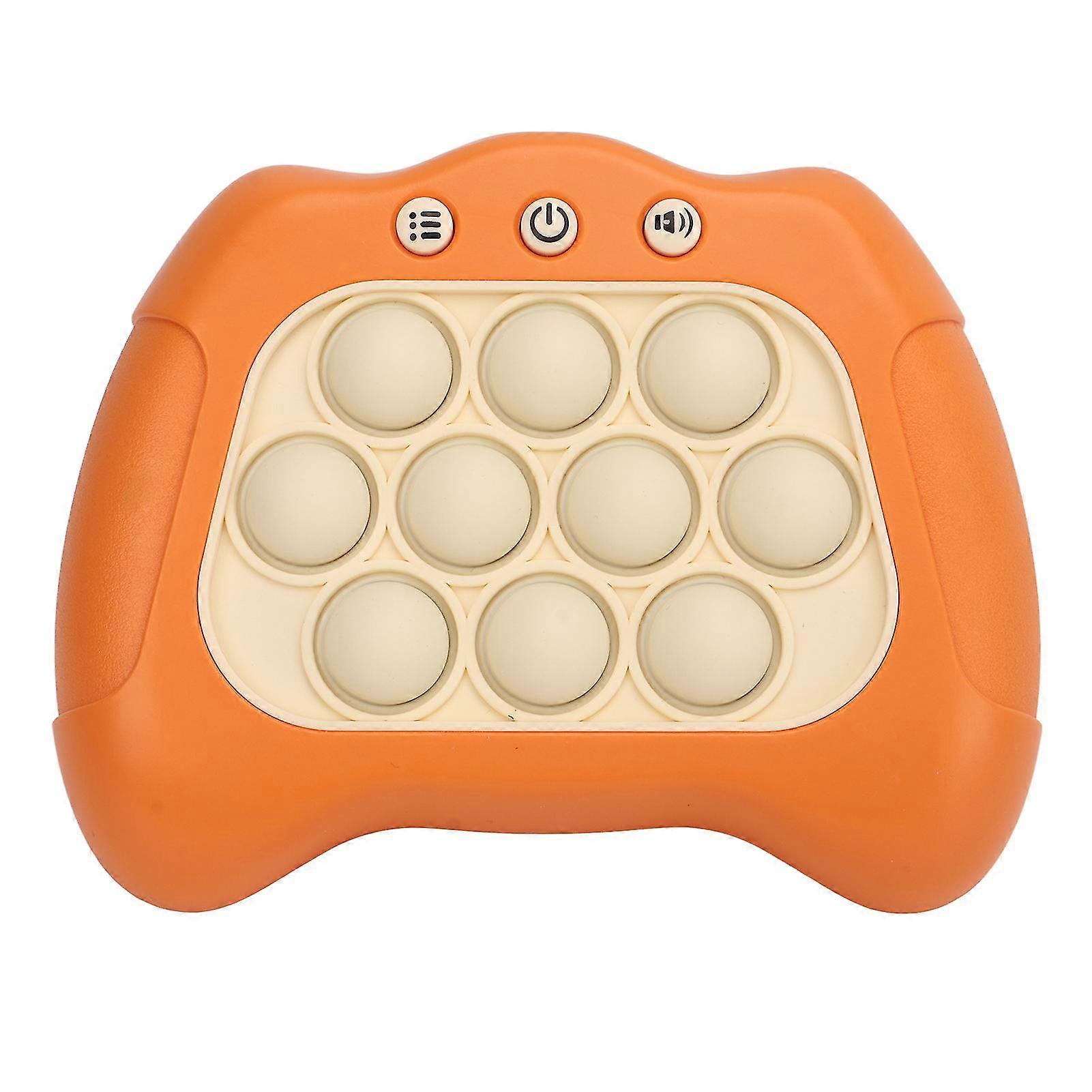 Speed Push Pop Button Puzzle Game Machine for Memory Training - Orange