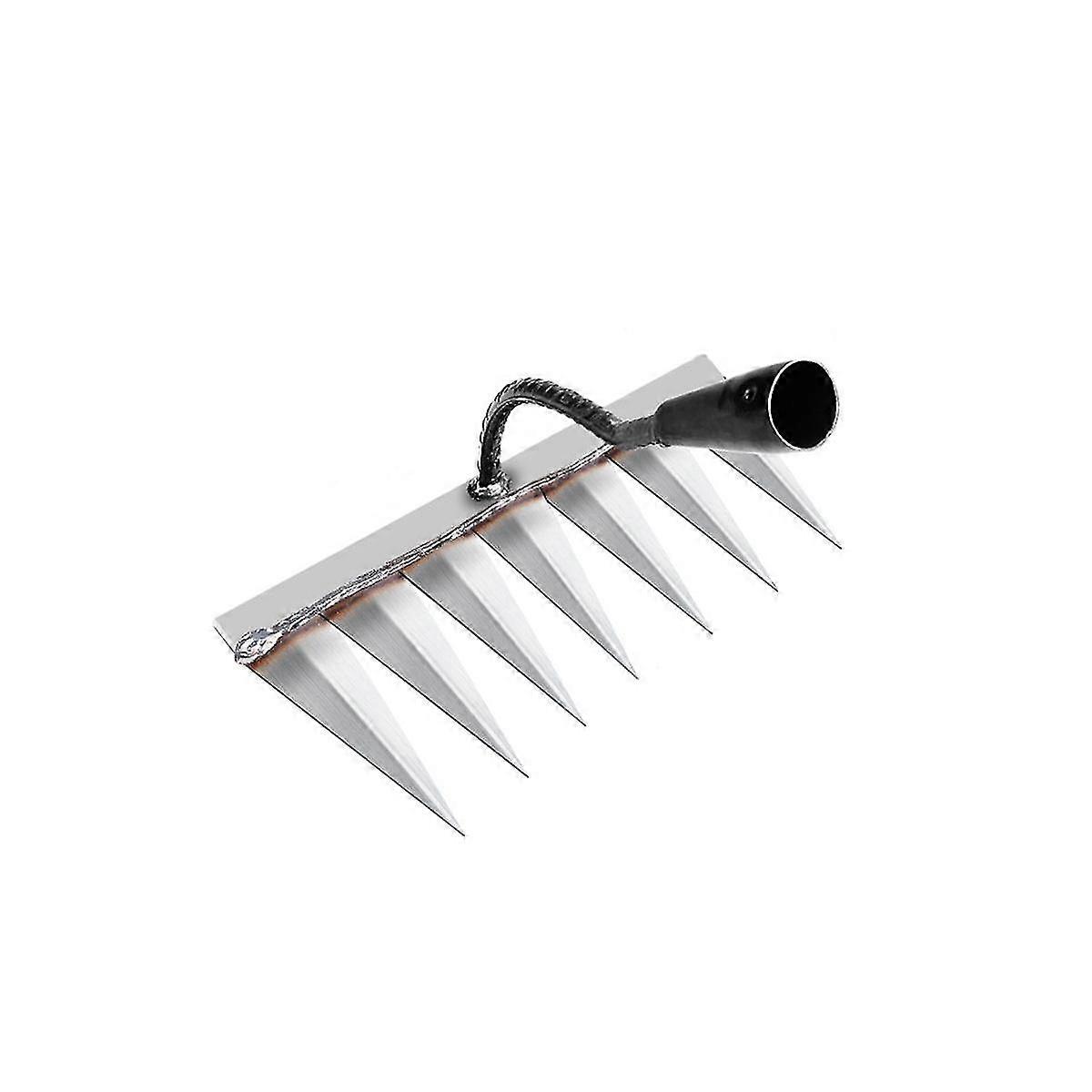 Hoe Weeding Rake Plowing Soil Loose Soil Weeding Artifact Seven-tooth Nail Rake Steel Rake Agricultural Tools