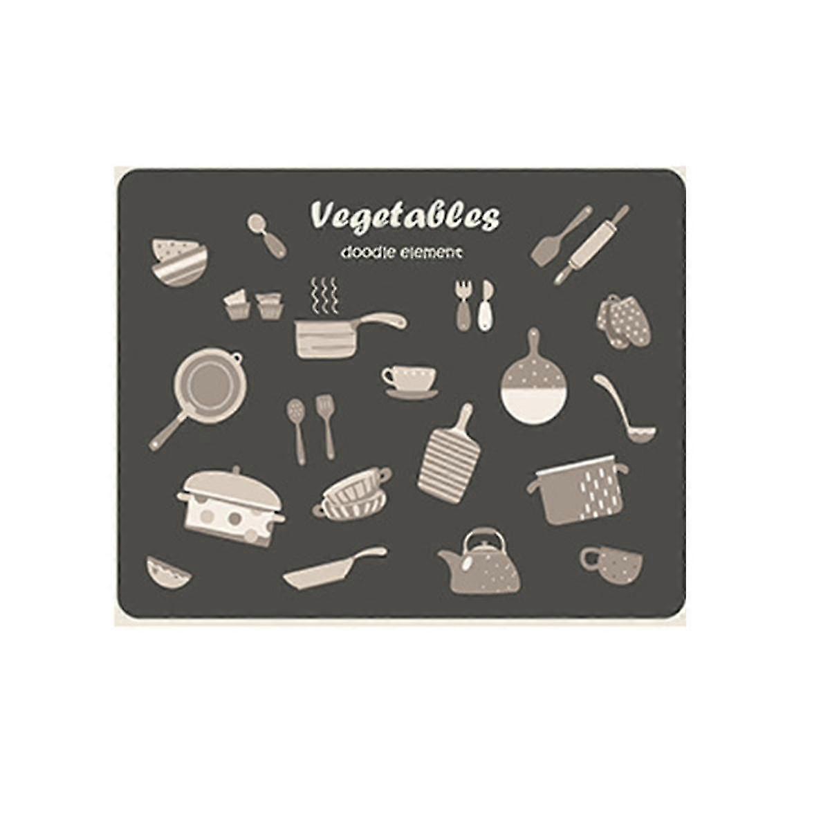 Kitchen Water Absorbent Pad Drying Dishes Drain Mat For Bar Sink Countertop Table Protector Placem
