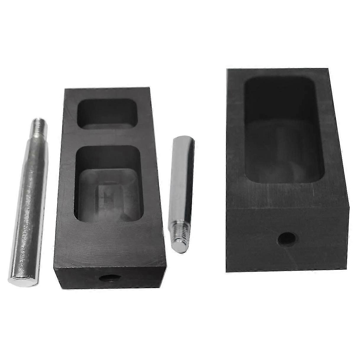 Gold Silver With Handle Graphite Ingot Mold Mould Crucible For Melting Casting Refining Gold Silver