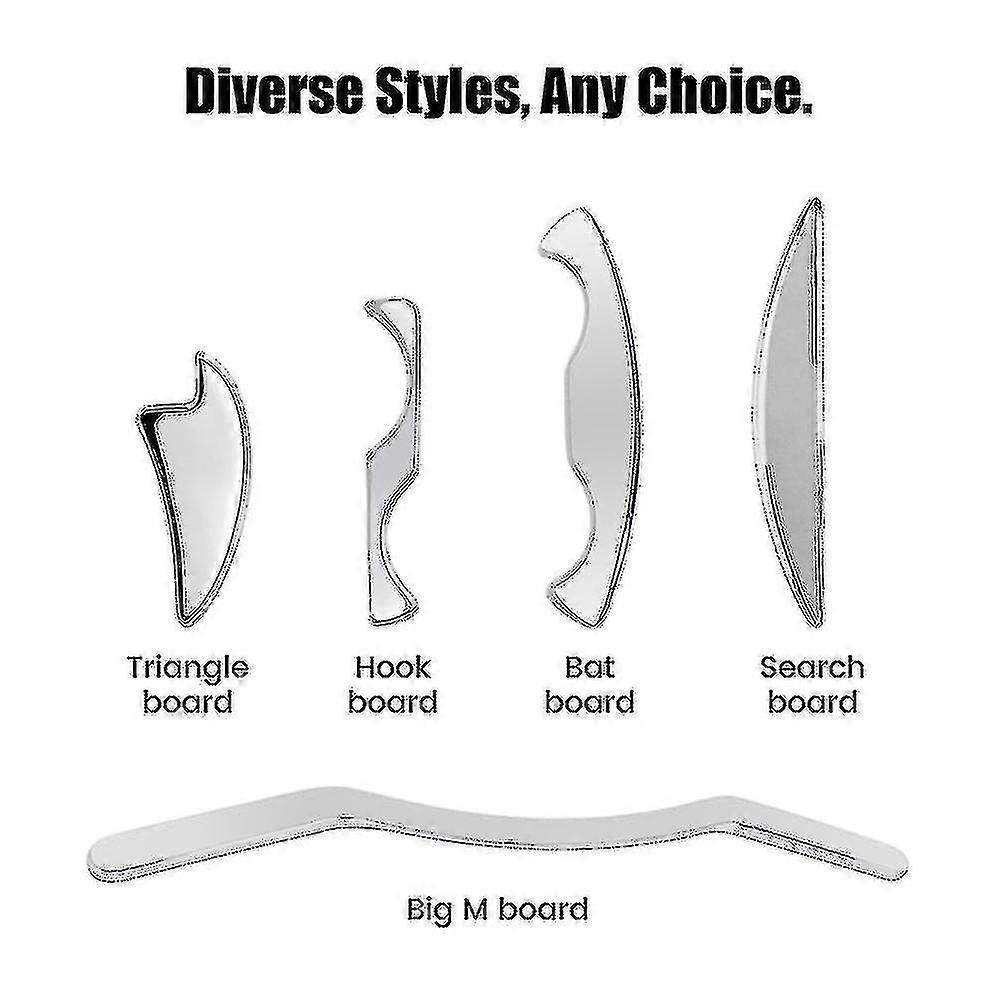 Rustfritt stål Iastm terapi massasje verktøy vev fascia utvinning muskel mssager guasha skraping Gu-FCY