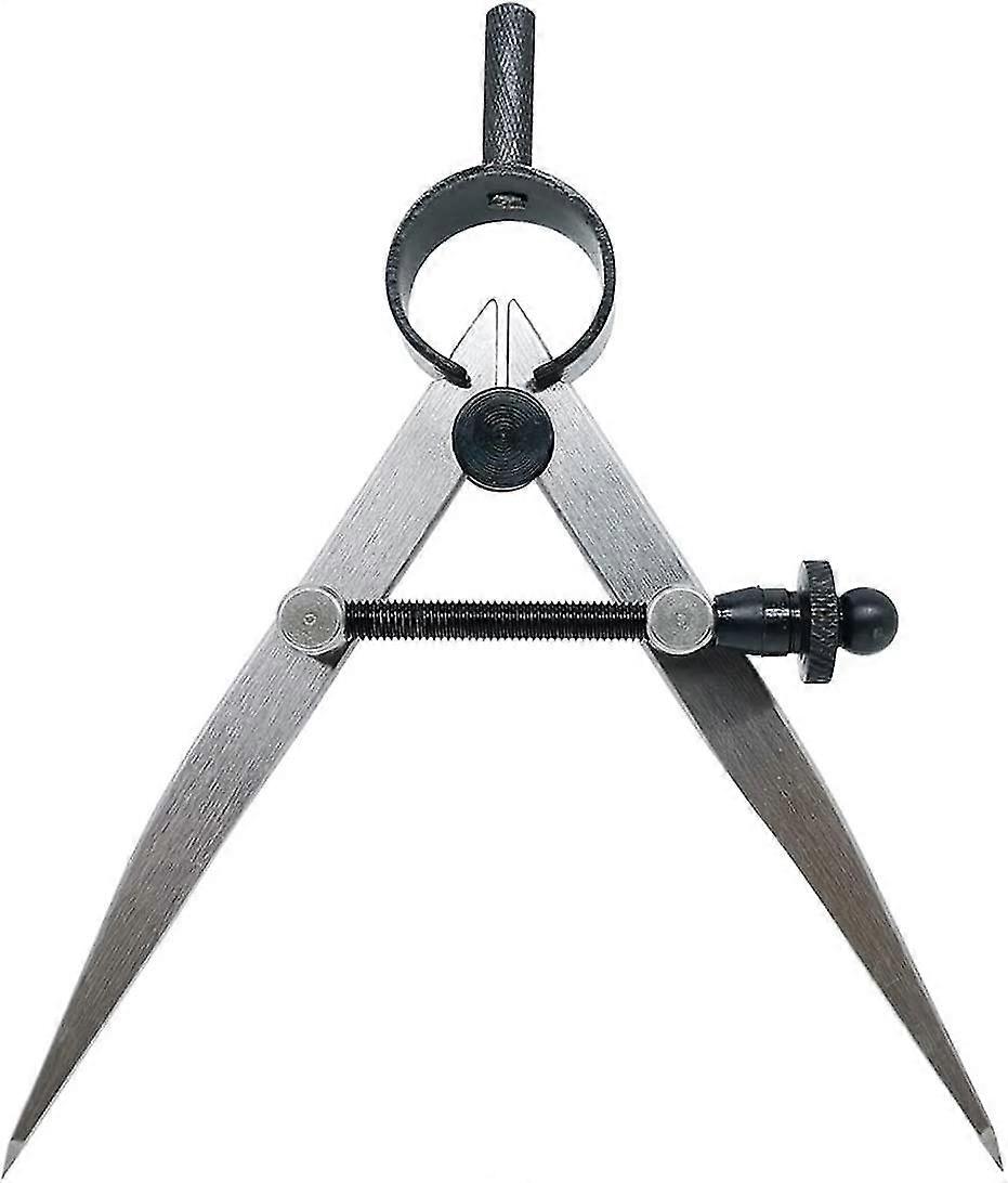 4 Inch Professional Leather Compass, Precision Spring Wing Scriber