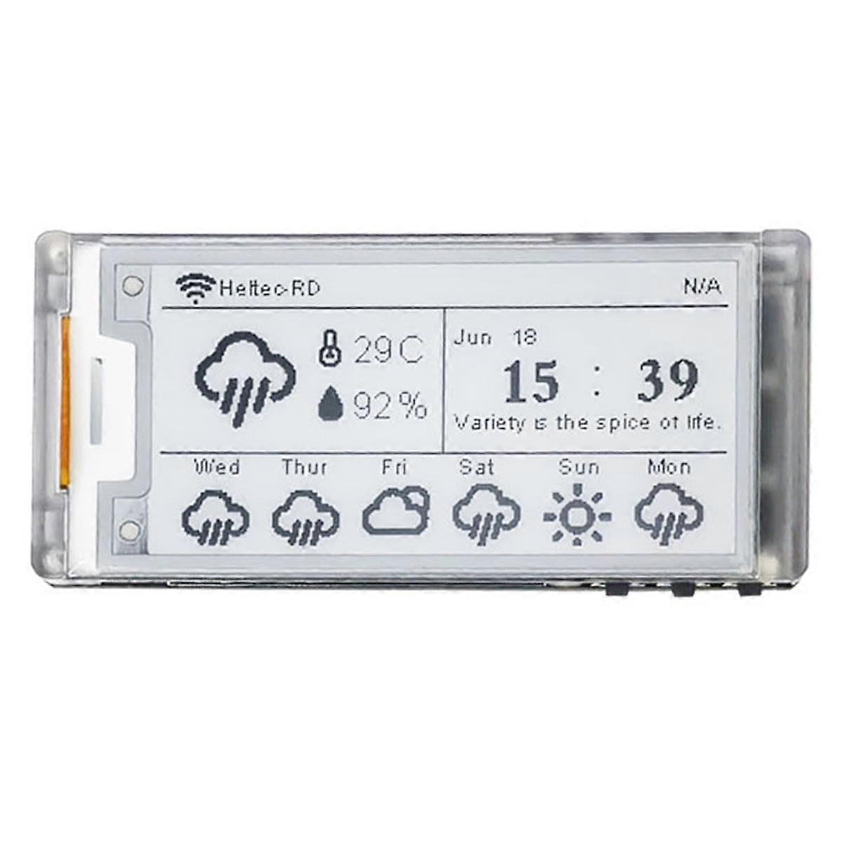 2.13 Inch E-Ink Display Meshtastic LoRa for Esp32 E-Paper Monitor Devboard Bluetooth Price Tag IoT 902-928MHz