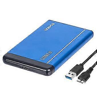 IVAHCO 500GB 2.5" USB3.0 Hard Disk Enclosure Matte HDD External Case Hard Drive Box with Data Cable good