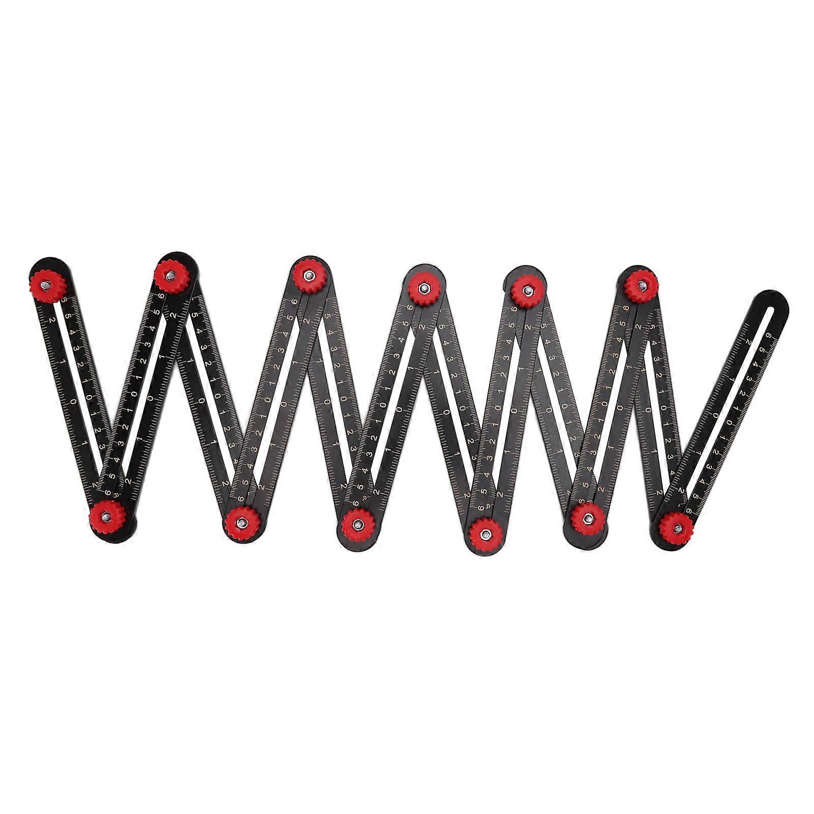 Aluminum Alloy Multi Angle Measuring Ruler Universal Opening Locator Measurement Tool for Carpentry Brick Tile Wood Glass Stone Architectural Engineer