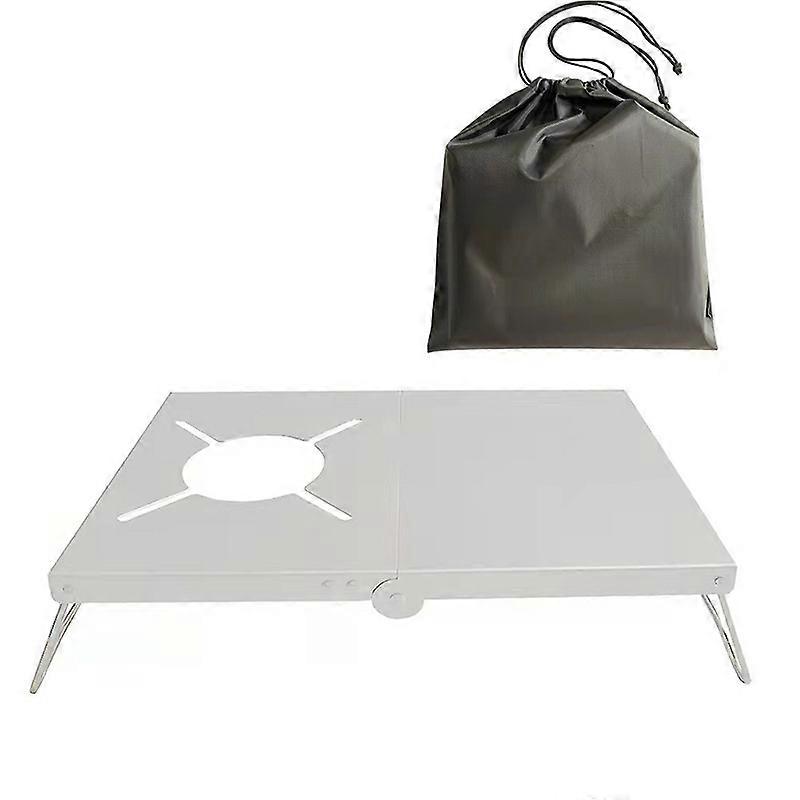 Outdoor campsite folding table, stove, thermal insulation, portable, aluminum alloy