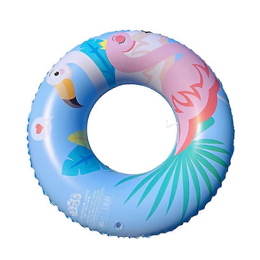 PVC Blue Flamingo Swimming Ring Summer Inflatable Pool Ring for Adults