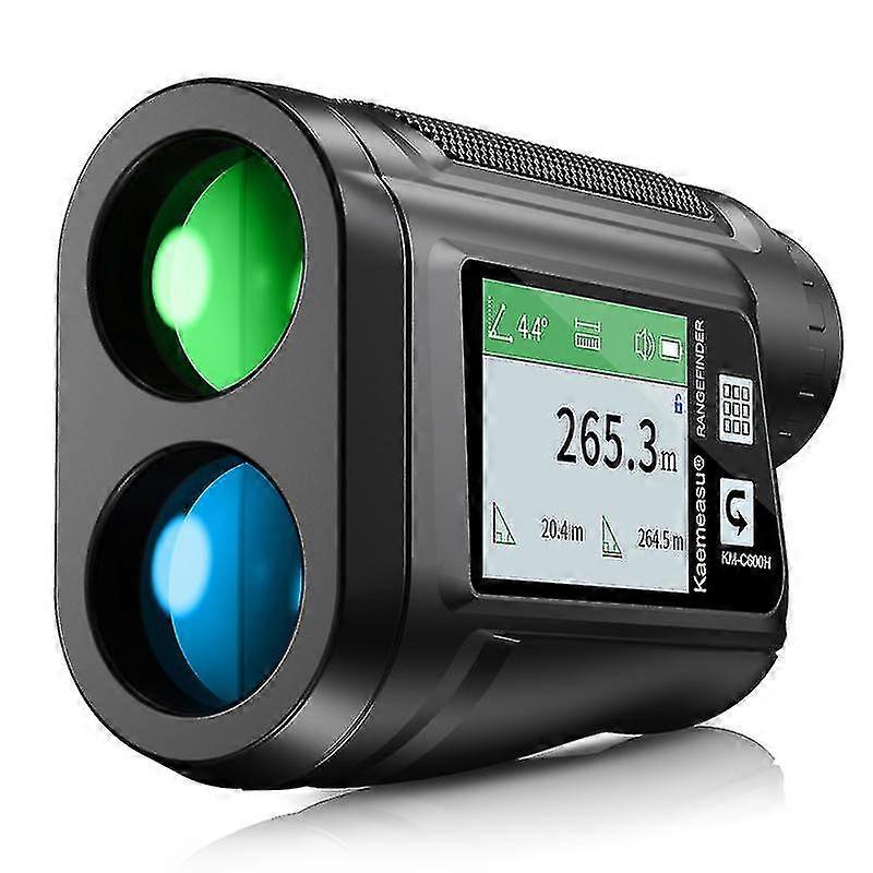 Golf Rangefinder With Lcd Touch Screen 6x Magnification 600m / 800m Usb Rechargeable Range Finder Distance Meter With Speaker Slope Function Flag Lock