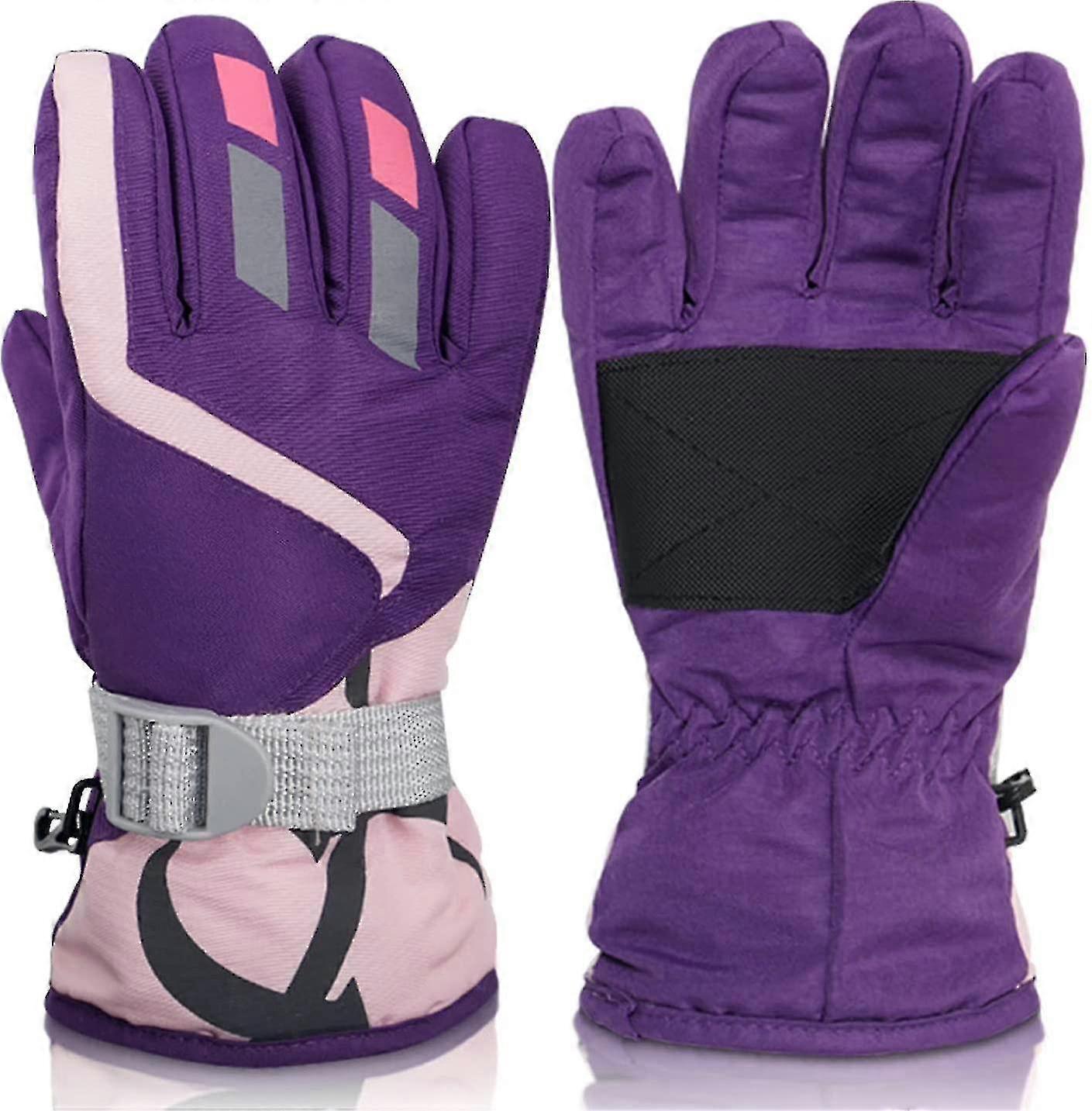 Winter Ski Gloves Kids(purple)