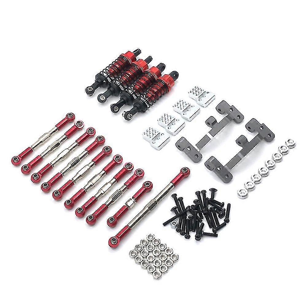 For Wpl C14 C24 C24-1 1/16 Rc Pull Rod Mount Seat Shock Set ,red