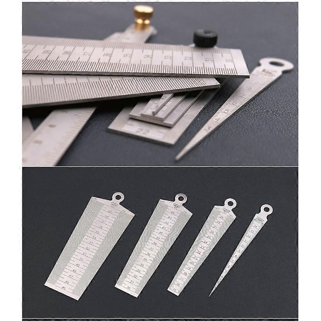Taper Gauge Depth Gap Ruler Wedge Feeler Dia Measurement Tools Hole ...