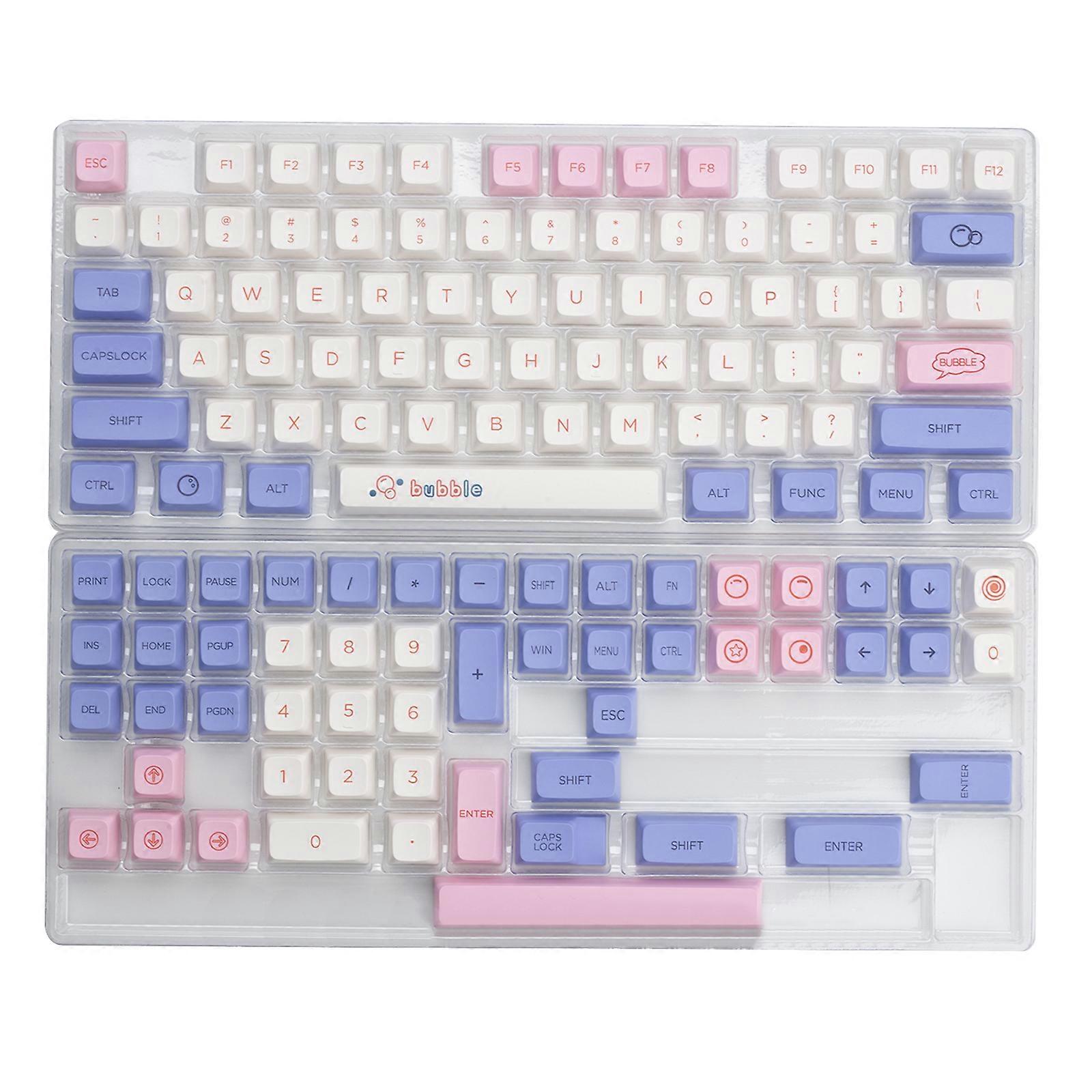 Cute Bubble Theme Keycaps XDA PBT Dye Subbed For MX Switch Mechanical Keyboard