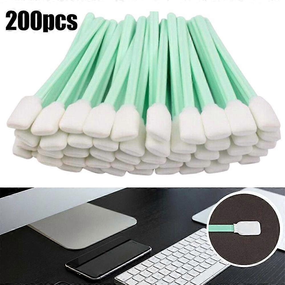 100/200pcs σκόνη ελεύθερη καθαρίζοντας επιχρίσματα αφρού άκρη σφουγγάρι λεπτομέρεια ραβδί καθαρό gadgets-MXBC