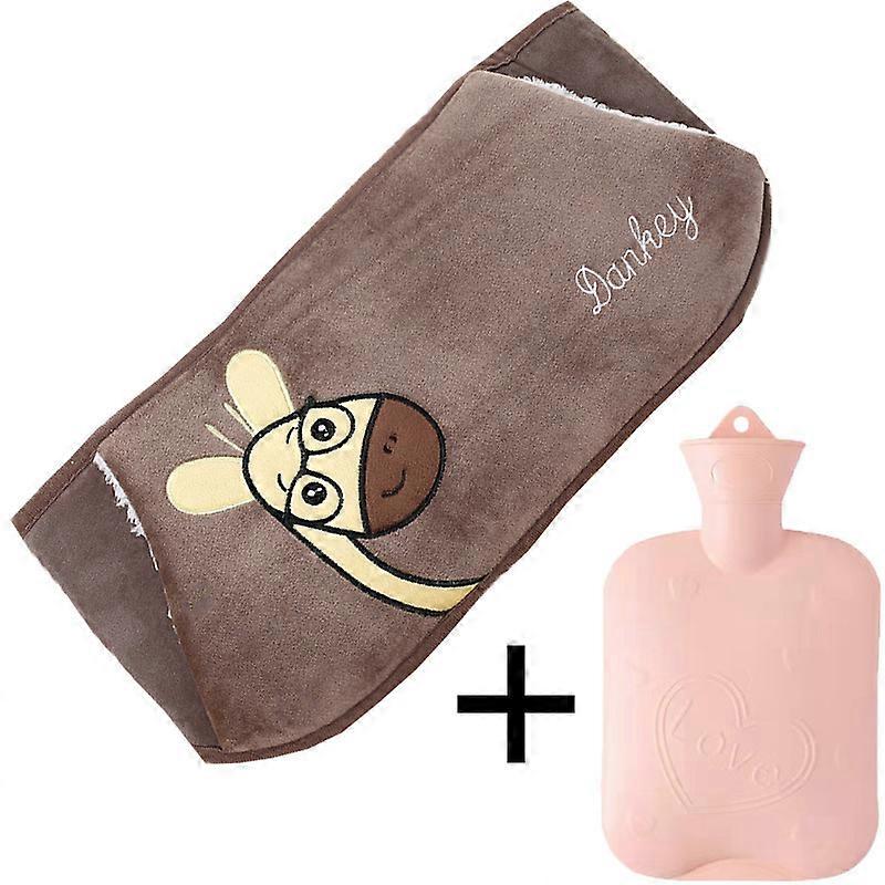 Rubber Hot Water Bottle with Waist Cover