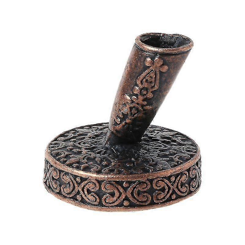 خمر منحوتة ريشة تراجع حامل القلم، حامل القلم البرونزي القديم