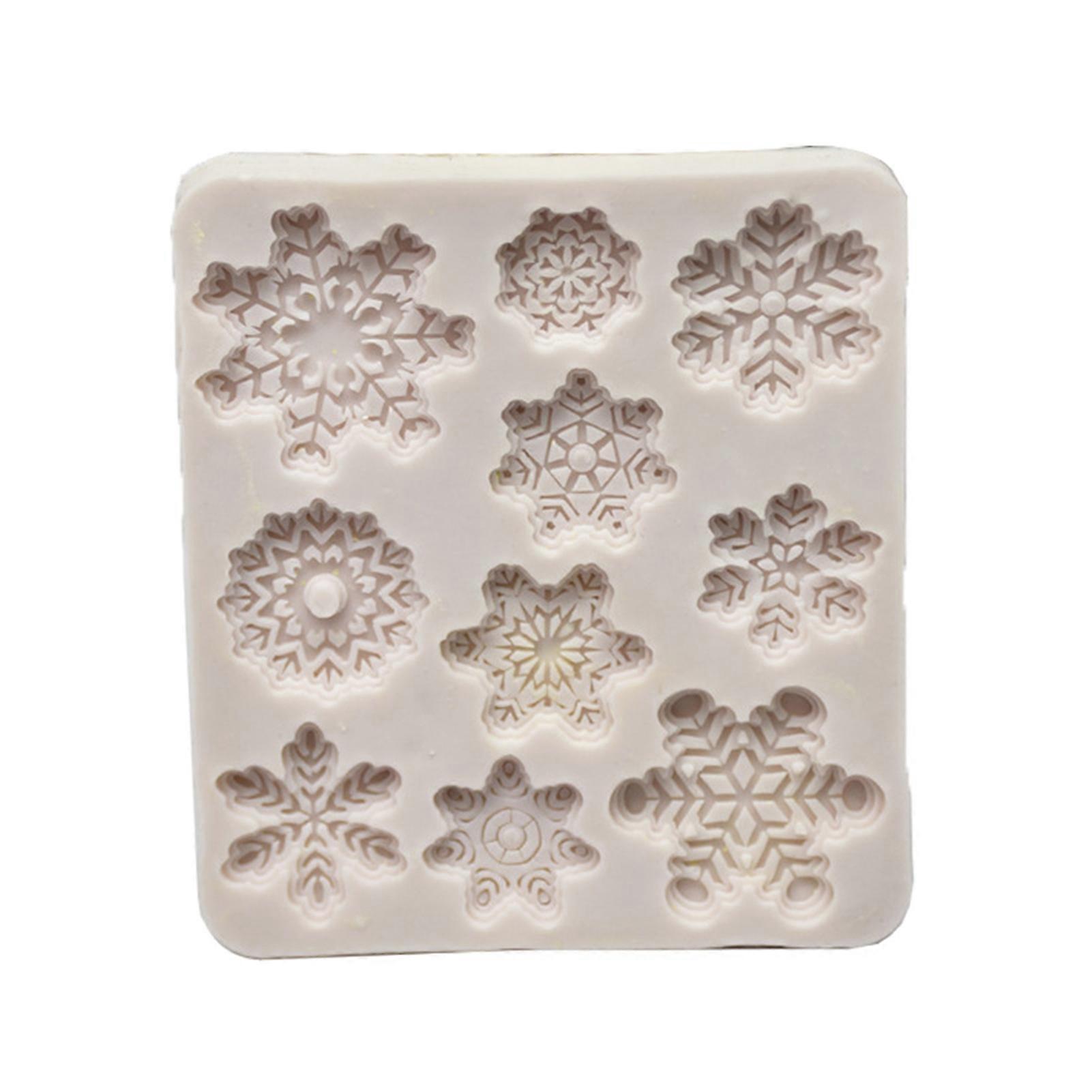 Snowflake Epoxy Silicone Mold Chocolate Candy Mold Christmas DIY Baking Tool