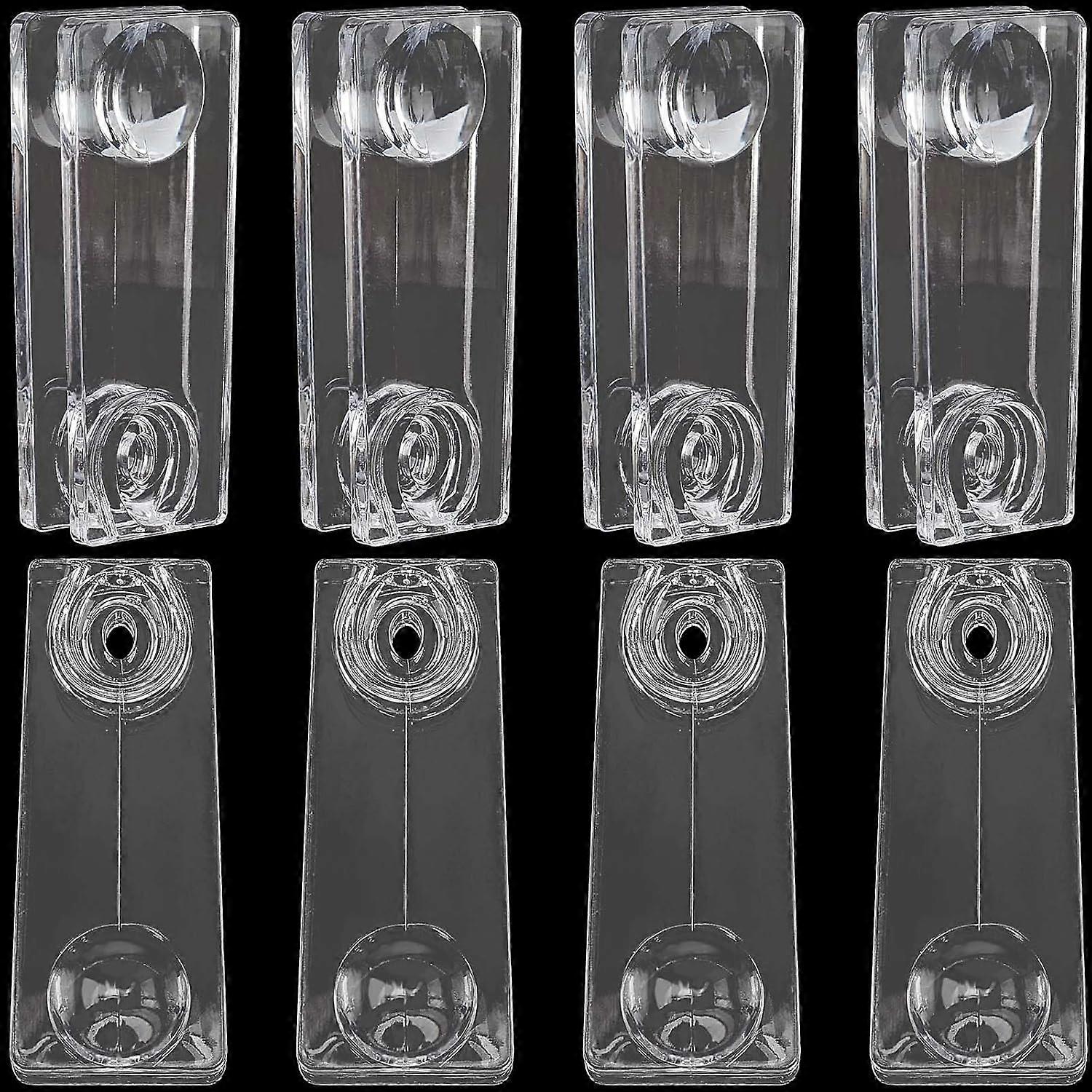 4PCS Safety Blind Cord Blinds Accessories Cord Weight Roller Shutter Durable Beaded Chain Handle Tensioner Device Clear Plastic Rectangle Holder Acces