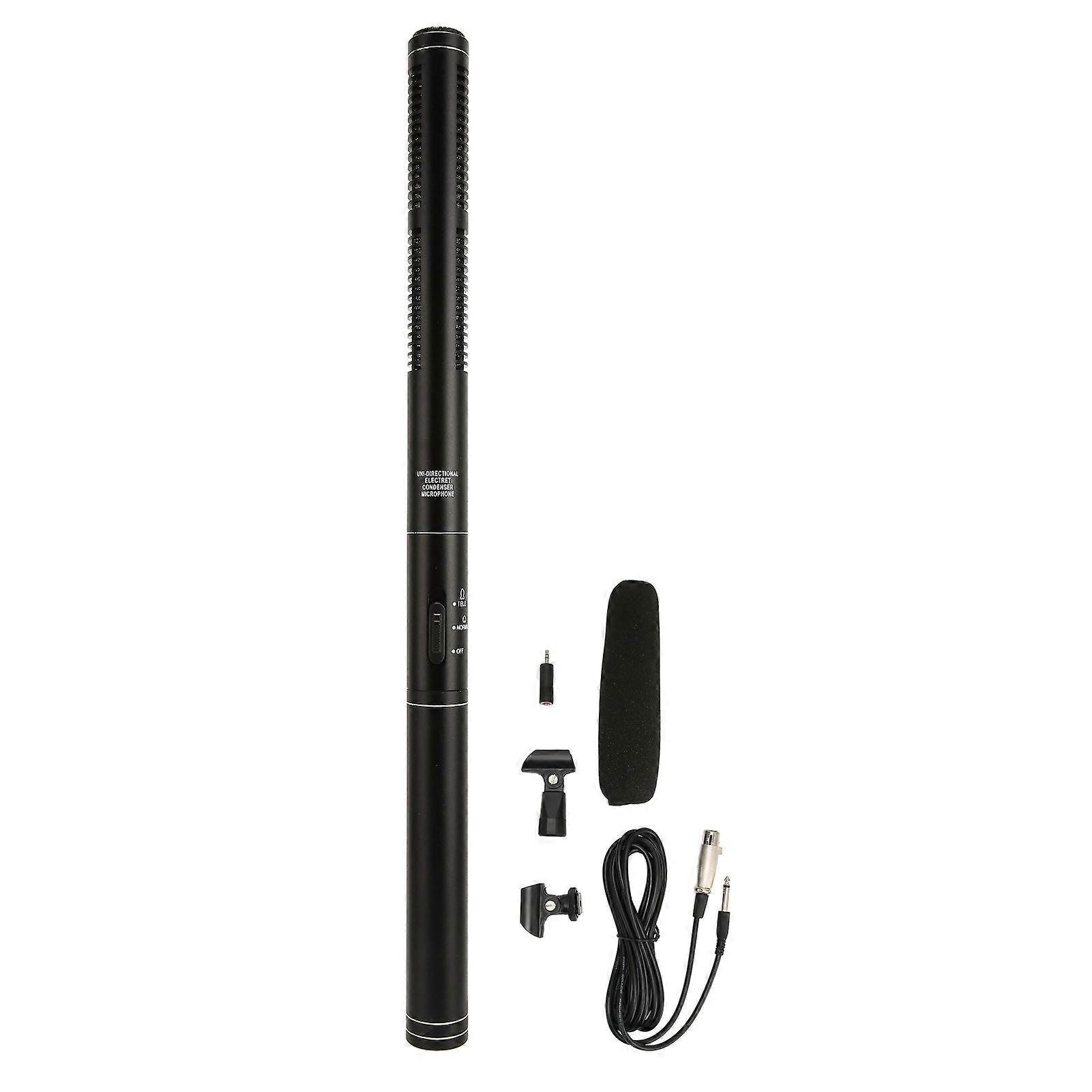 Condenser Microphone Professional Cardioid Directivity Noise Cancellation Interview Condenser Mic for Interview